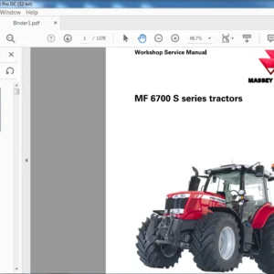 Massey Ferguson NA Tractor MF 6700 S Series Service Manual - PDF DOWNLOAD