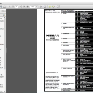 Nissan Cube 2009 Service Repair Manual - PDF DOWNLOAD