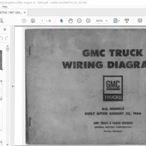 1966 GMC Truck Wiring Diagram Manual
