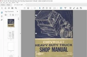 1967 Chevrolet Heavy Duty Truck Series 70-80 Shop Manual