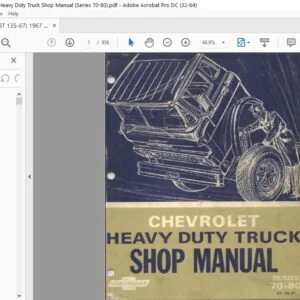 1967 Chevrolet Heavy Duty Truck  Series 70-80 Shop Manual
