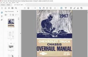 1967 Chevrolet Truck 10-60 Series Chassis overhaul Manual