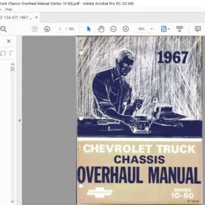 1967 Chevrolet Truck 10-60 Series Chassis overhaul Manual