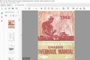 1968 Chevrolet Truck 10 60 Series Chassis Overhaul Manual