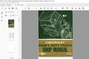 1969 Chevrolet Heavy Duty Truck 70-80 Series shop Manual