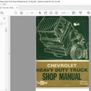 1969 Chevrolet Heavy Duty Truck 70-80 Series shop Manual