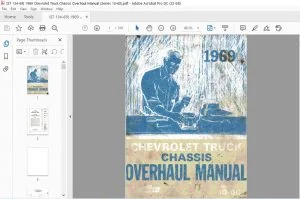 1969 Chevrolet Truck 10-60 Series Chassis Overhaul Manual