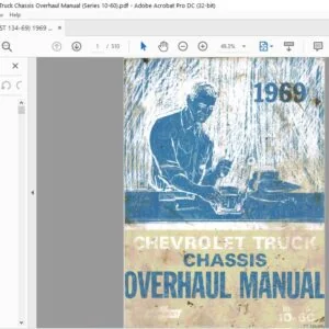 1969 Chevrolet Truck 10-60 Series Chassis Overhaul Manual