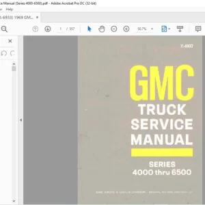 1969 GMC Truck 4000-6500 series service manual