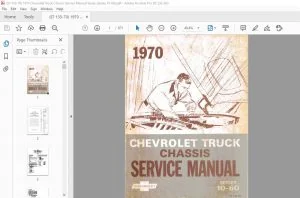 1970 Chevrolet  Truck Chassis 10-60 series service manual