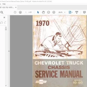 1970 Chevrolet  Truck Chassis 10-60 series service manual