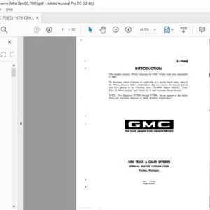 1970 GMC Wiring Diagrams Manual