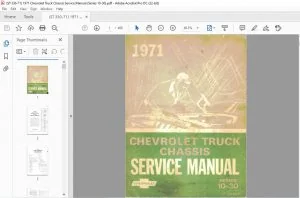 1971 Chevrolet Truck chassis 10-30 series service manual