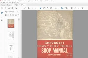 1971 Chevrolet heavy duty Truck 40-60 series shop manual