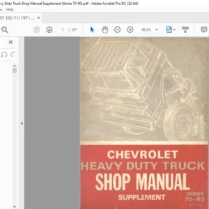 1971 Chevrolet heavy duty Truck 40-60 series shop manual