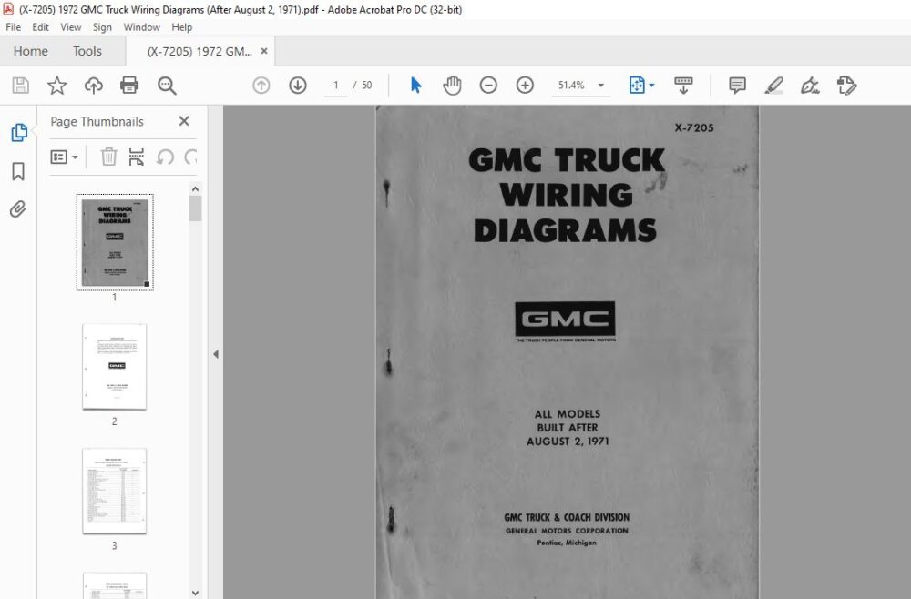 1972 GMC Truck Wiring Diagrams Manual - HeyDownloads - Manual Downloads