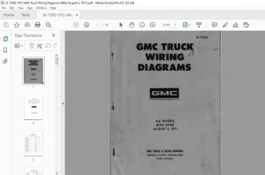 1972 GMC Truck Wiring Diagrams Manual