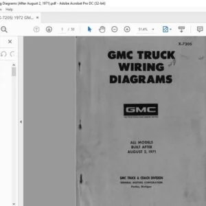1972 GMC Truck Wiring Diagrams Manual