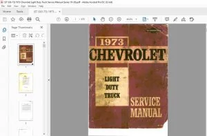 1973 Chevrolet 10-30 series light duty Truck Service manual