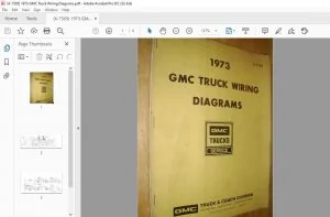 1973 GMC Truck Wiring Diagrams Manual