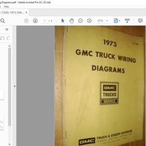 1973 GMC Truck Wiring Diagrams Manual