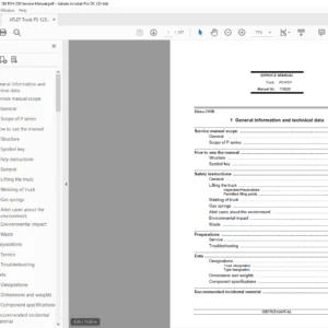 ATLET Truck PS 125 PSH 160 PSH 200 Service Manual - PDF DOWNLOAD