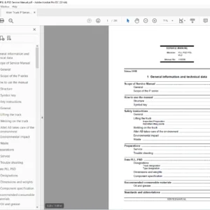Atlet Truck P Series PLL PSL & PSD Service Manual - PDF DOWNLOAD