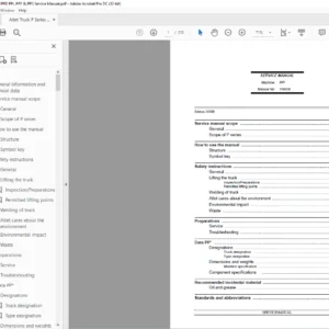 Atlet Truck P Series PPC PPD PPL PPF & PPS Service Manual - PDF DOWNLOAD
