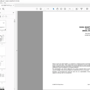 Daewoo Doosan D2366 D2366T D1146 & D1146 DISEL ENGINE Shop manual 65.99897-8019 – PDFDOWNLOAD
