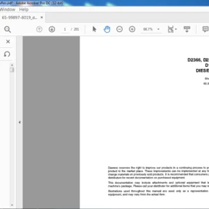 Daewoo Doosan D2366, D2366T, D1146 & D1146T DIESEL ENGINE Shop Manual – PDF DOWNLOAD