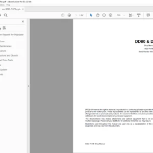 Daewoo Doosan DD80 & DD80L Shop Manual 5023-7070E – PDF DOWNLOAD