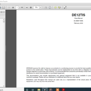 Daewoo Doosan DE12TIS shop manual 65.99897-8095 – PDF DOWNLOAD