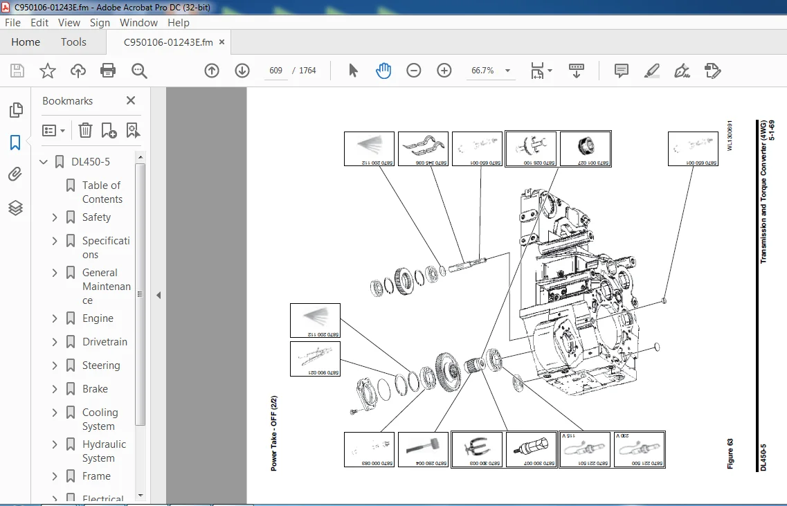 Daewoo Doosan DL450-5 Shop Manual Serial Number 10001 and Up β PDF DOWNLOAD - Image 3