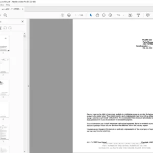 Daewoo Doosan M250TC-III Parts Manual 4021 – 7127FEF – PDF DOWNLOAD