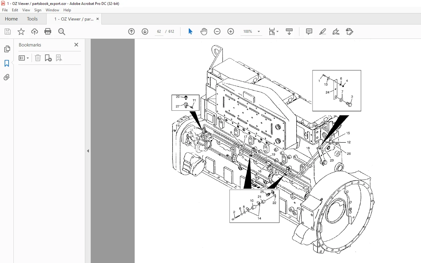 Daewoo Doosan M500-V Spare Parts Manual (SN 1001-2000) PDF Download - Image 3