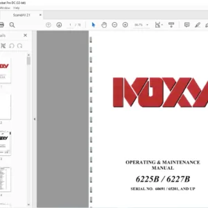 Daewoo Doosan MOXY 6225B 6227B OPERATING  & MAINTENANCE MANUAL - PDF DOWNLOAD