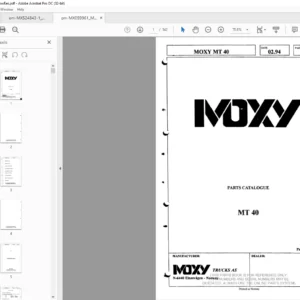 Daewoo Doosan MOXY MT40 PARTS CATALOGUE MANUAL - PDF DOWNLOAD