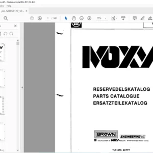 Daewoo Doosan MOXY 5200  PARTS CATALOGUE MANUAL - PDF DOWNLOAD