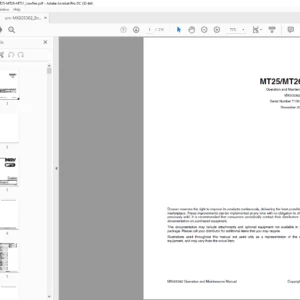 Daewoo Doosan MT25MT26MT31 Operation and Maintenance Manual MX505362  - PDF DOWNLOAD