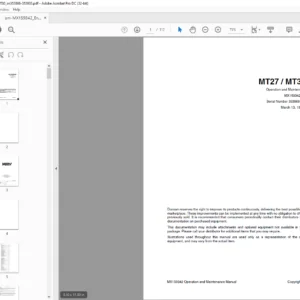 Daewoo Doosan MT27 MT30 (RS) Operation and Maintenance Manual MX159342 – PDF DOWNLOAD
