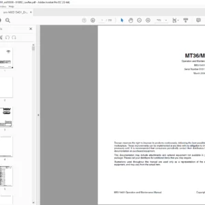 Daewoo Doosan MT36 MT41 Operation and Maintenance Manual MX515431 - PDF DOWNLOAD