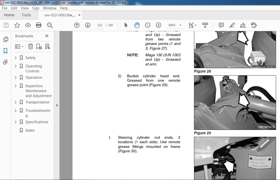Daewoo Doosan Mega 130 160 160TC Operation Maintenance Manual 022-00013BE PDF - Image 2