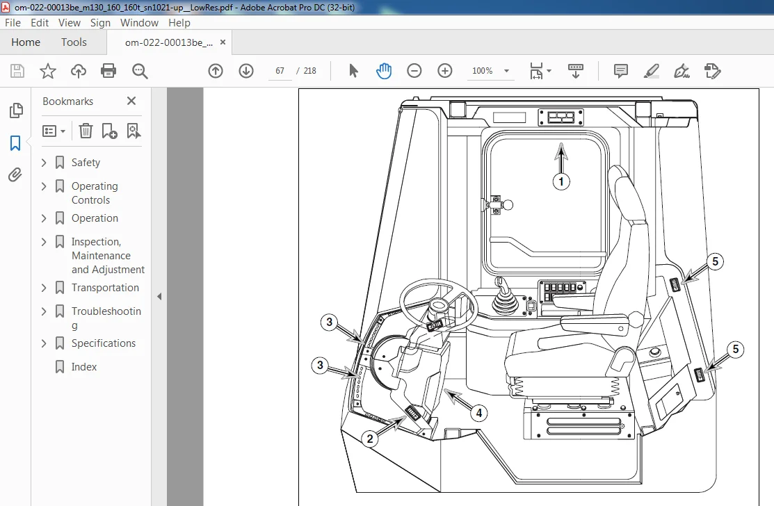 Daewoo Doosan Mega 130 160 160TC Operator's Manual 022-00013BE PDF - Image 4