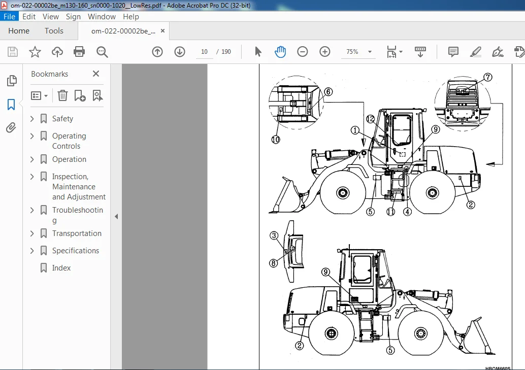 Daewoo Doosan Mega 130160 Operator Manual PDF (022-00002BE) - Image 2