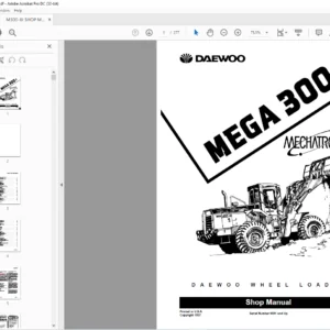 Daewoo Doosan Mega 300-IIIShop Manual 2023-7105E – PDF DOWNLAOD