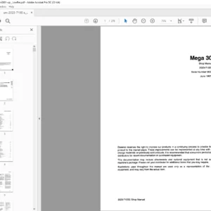 Daewoo Doosan Mega 300-IIIShop Manual 2023-7105E – PDF DOWNLOAD
