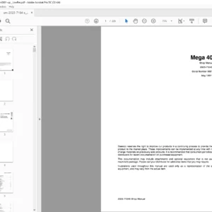 Daewoo Doosan Mega 400-IIIShop Manual 2023-7104E – PDF DOWNLOAD