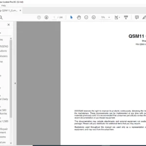 Daewoo Doosan QSM11 Cummins Engine manual – PDF DOWNLOAD