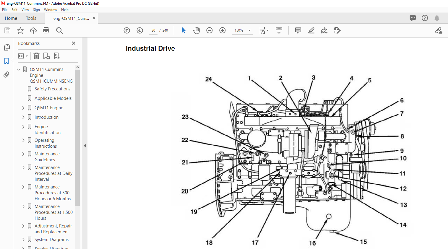 Daewoo Doosan QSM11 Cummins Engine manual – PDF DOWNLOAD - HeyDownloads ...