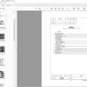 Daewoo Doosan DD 80L engine spec sheet manual – PDF DOWNLOAD